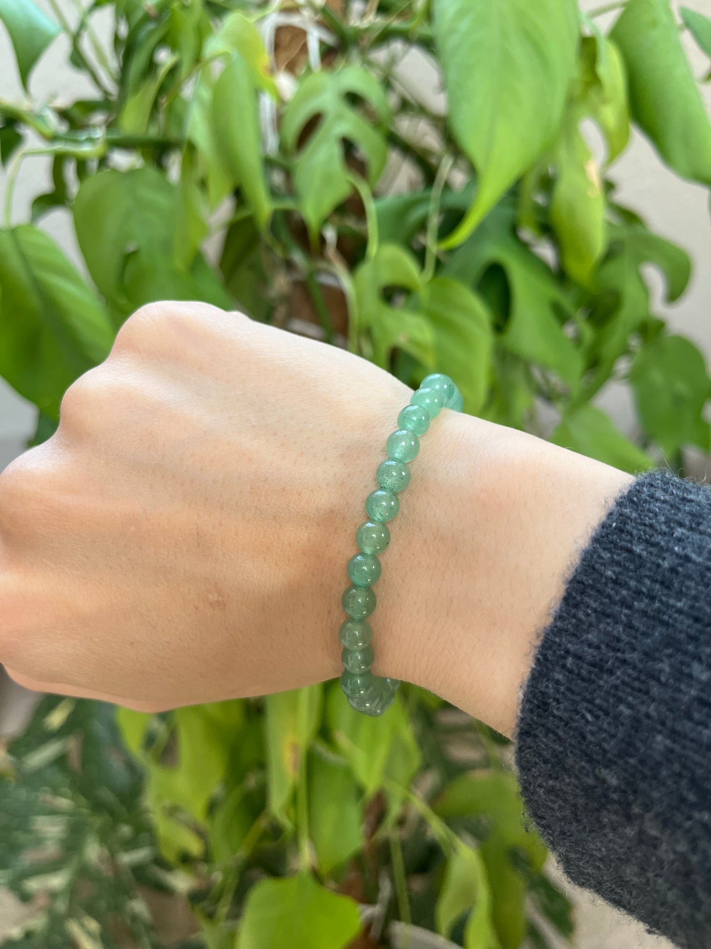 Grüner Aventurin Kugelarmband – Edelstein Armband für Glück & Balance