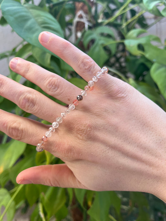 Kakoxenit Armband facettiert 5 mm – Klarheit & Inspiration