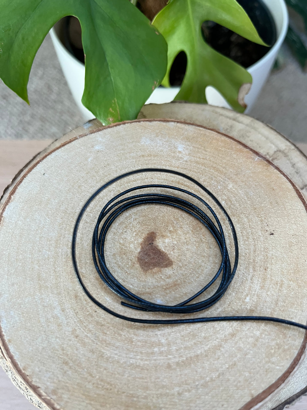 Baumwollband schwarz ca. 80 cm – schlicht & vielseitig