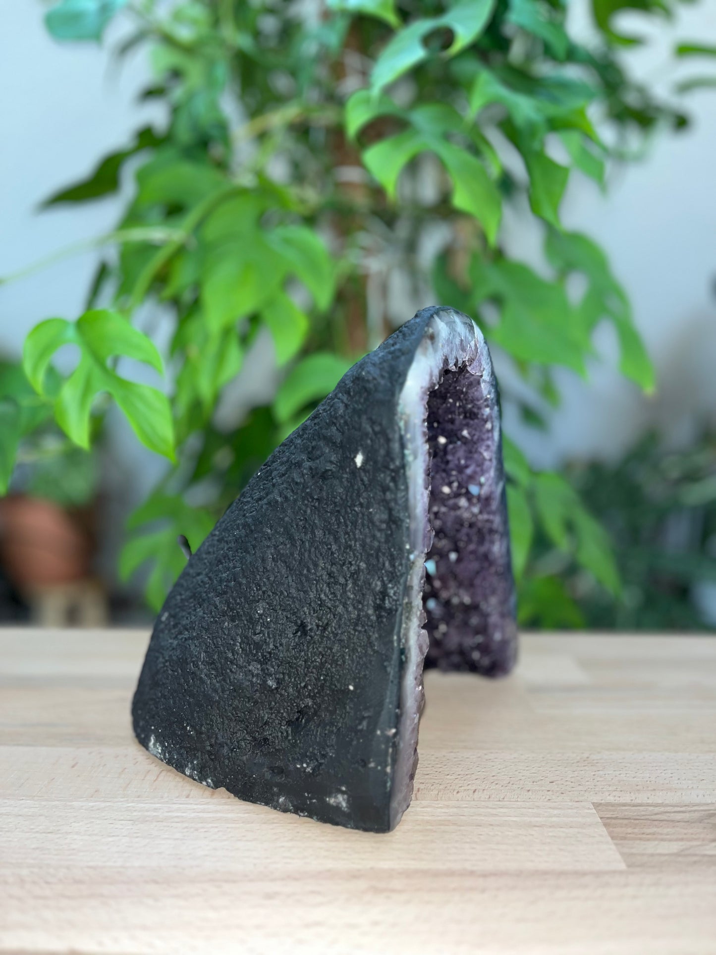 Amethyst Geode XL 5,4 kg – Dunkelviolette Kristallhöhle mit intensivem Funkeln