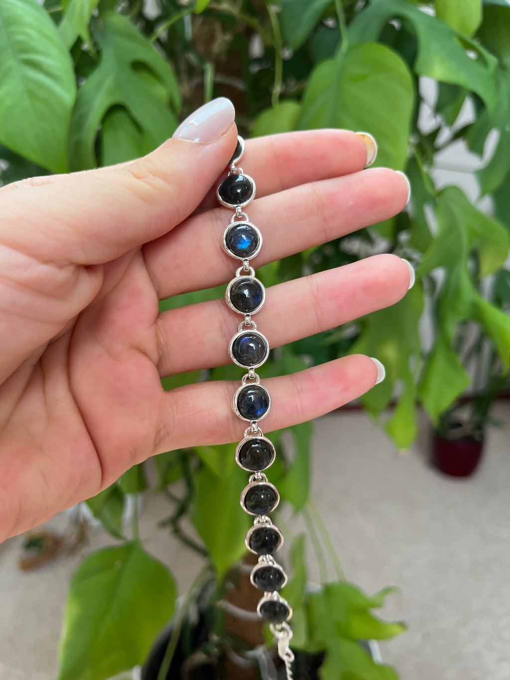 Labradorit Silber Armband