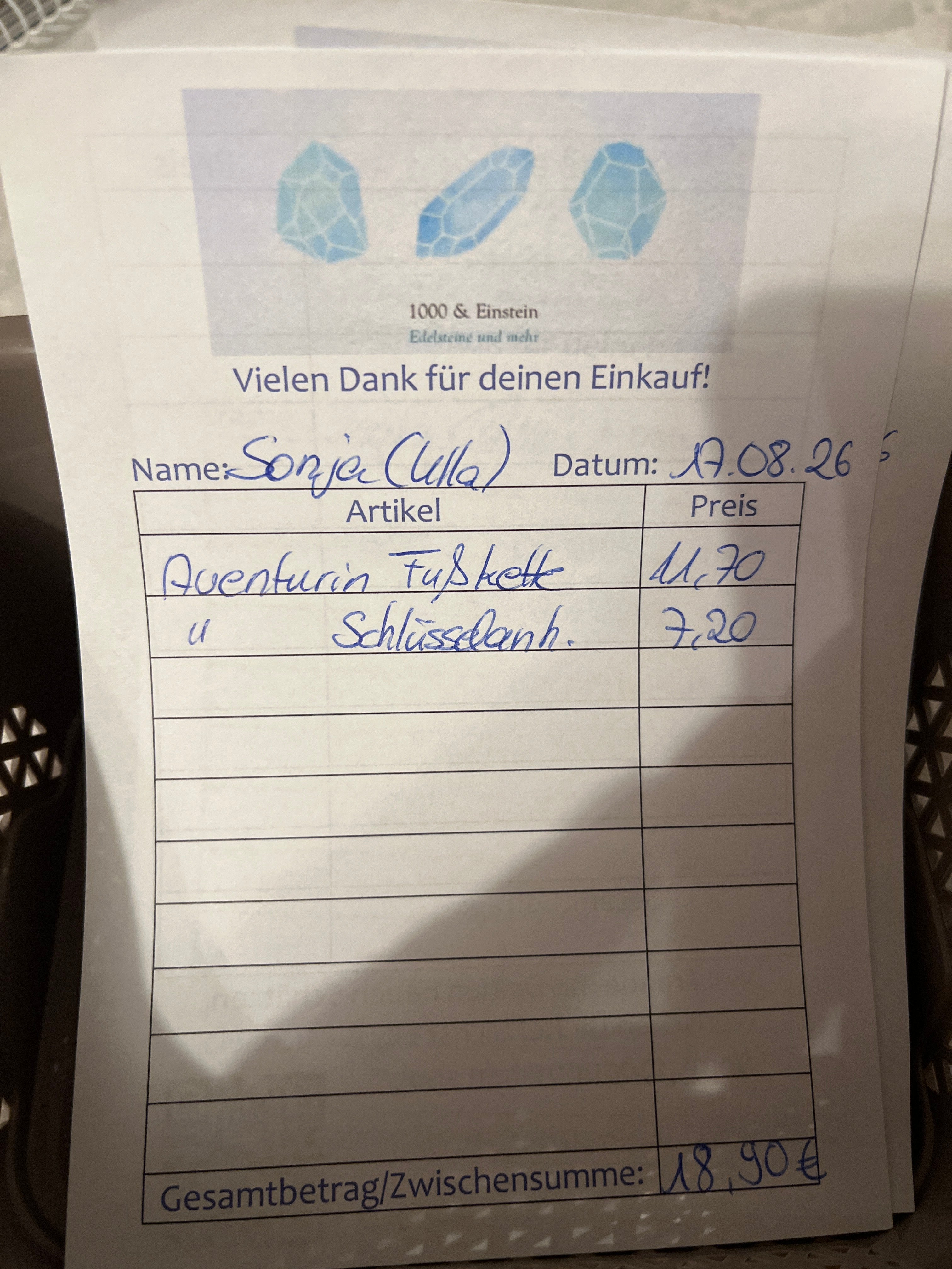 Sonja (Ullas Schatten) Live Sale 17.08.26