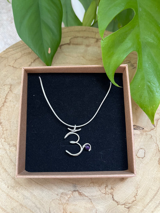 Kronenchakra Kette – Anhänger in 925 Silber oder goldfarbenem Draht