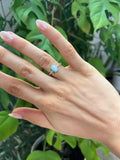 Feiner Larimar Ring 925 Silber