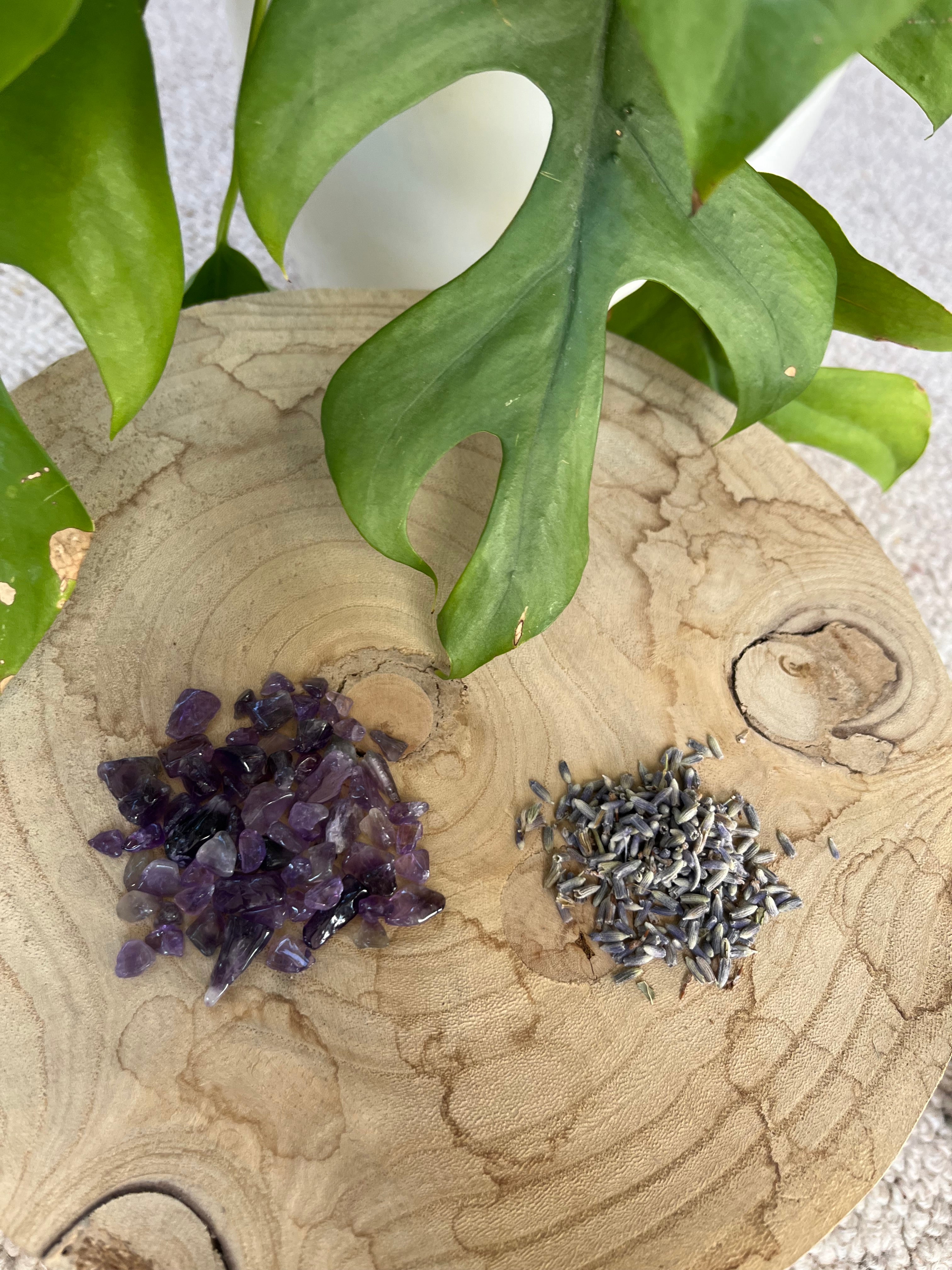 Badezusatz Entspannung – Wellness-Set mit Amethyst & Bio-Lavendel