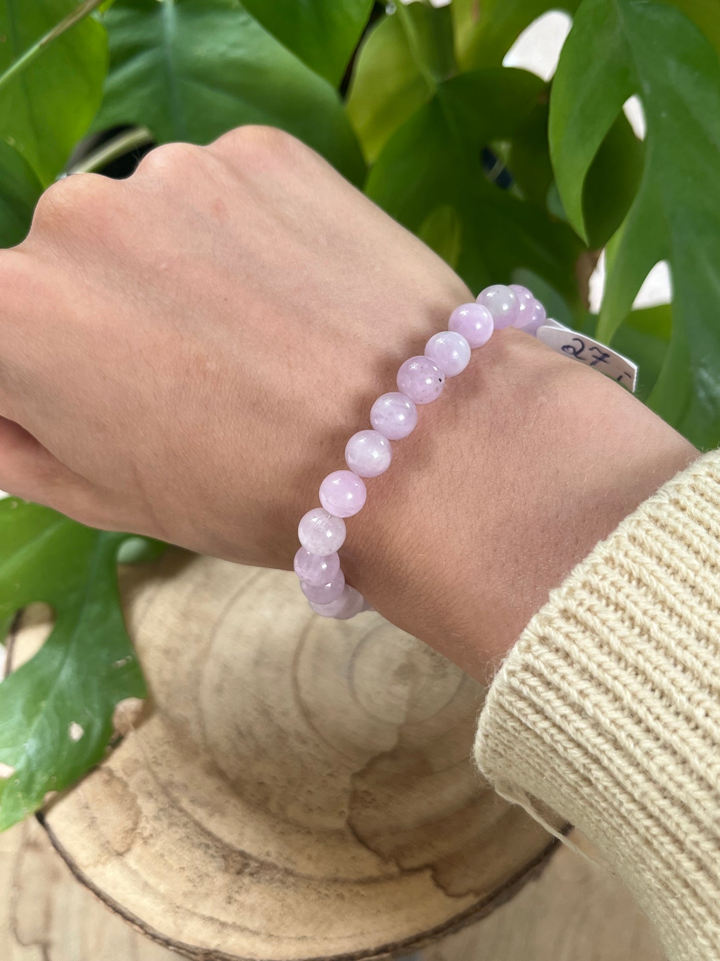 Kunzit Kugel Armband