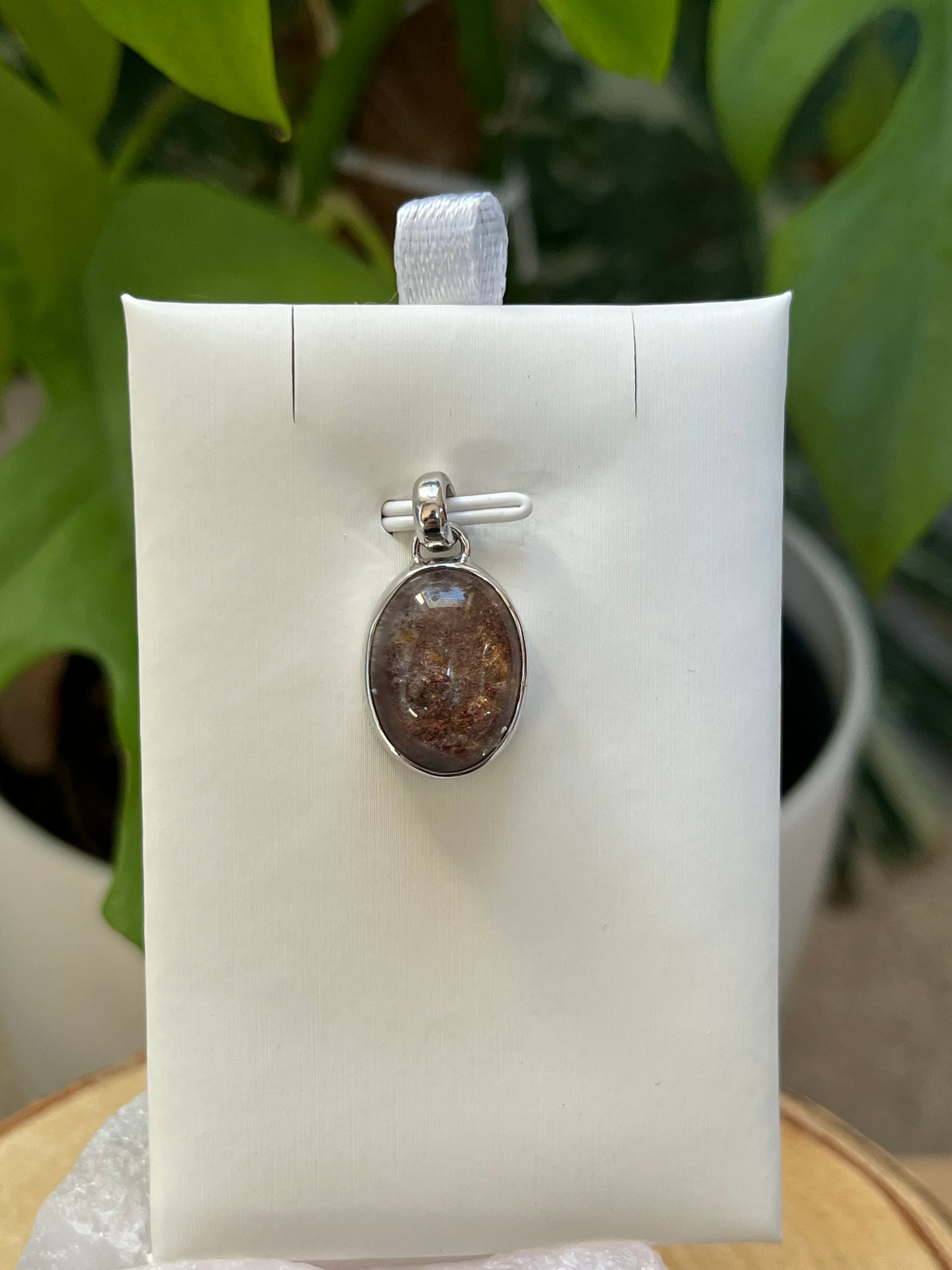 Gartenquarz Anhänger – Tiefe & Naturverbundenheit | 925 Sterling Silber, 11,4 ct
