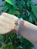 Chalcedon Armband 925 Silber – Ruhe & Klarheit | Handgefertigtes Edelstein-Armband mit Verschluss